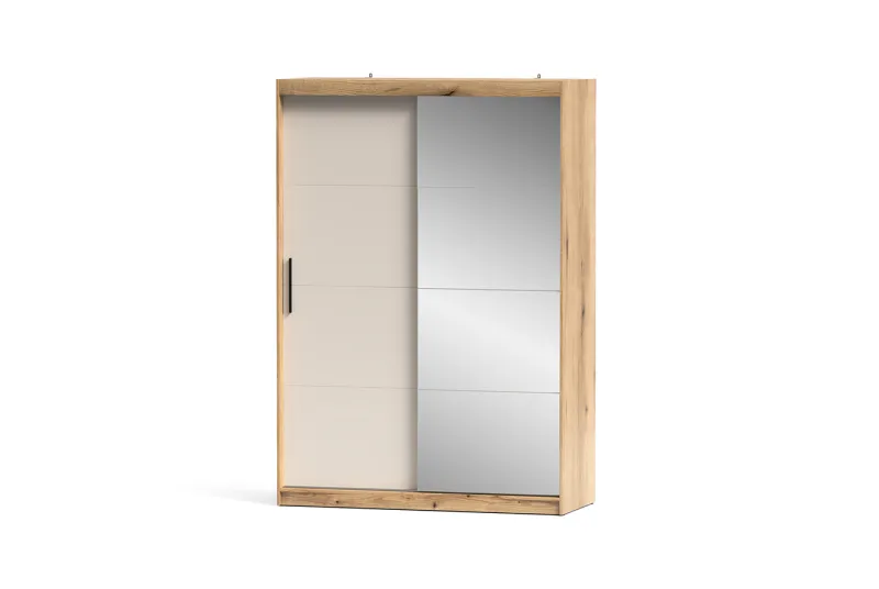ARMARIO 2P. CORREDERA C/ESPEJO 150CM INOVA MAUVELLA-BEIG