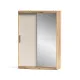 ARMARIO 2P. CORREDERA C/ESPEJO 150CM INOVA MAUVELLA-BEIG