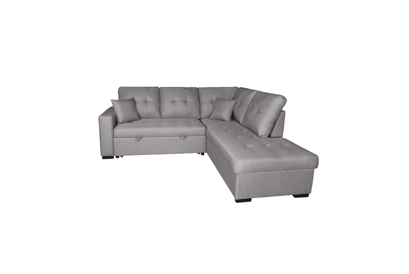 SHAISELONGUE CAMA DCHA. ISIS TAP.MALMO 90 GRIS