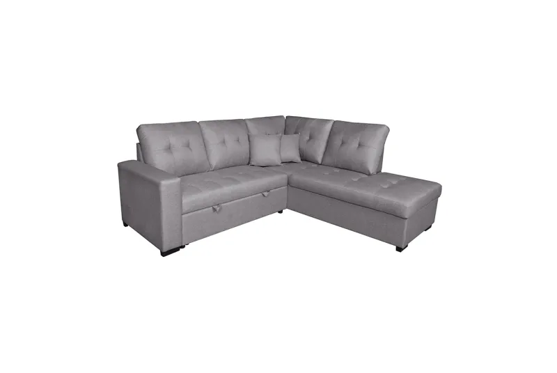 SHAISELONGUE CAMA DCHA. ISIS TAP.MALMO 90 GRIS