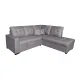 SHAISELONGUE CAMA DCHA. ISIS TAP.MALMO 90 GRIS