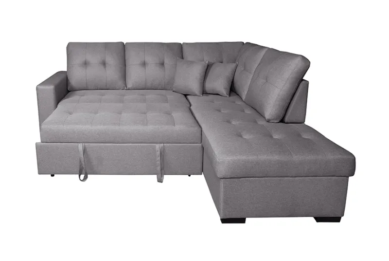 SHAISELONGUE CAMA DCHA. ISIS TAP.MALMO 90 GRIS
