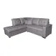 SHAISELONGUE CAMA IZDA. ISIS TAP.MALMO 90 GRIS
