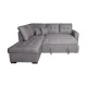 SHAISELONGUE CAMA IZDA. ISIS TAP.MALMO 90 GRIS