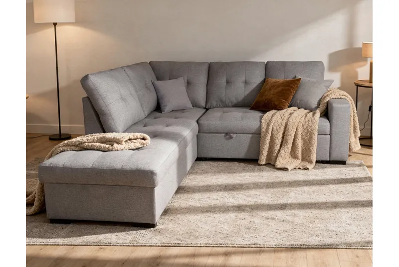 SHAISELONGUE CAMA IZDA. ISIS TAP.MALMO 90 GRIS