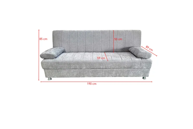 SOFA CAMA CLIC-CLAC C/ARCON KENZO GRIS