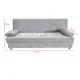 SOFA CAMA CLIC-CLAC C/ARCON KENZO GRIS