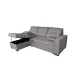 SHAISELONGUE CAMA C/ARCÓN SALEM TAP.MALMO 90 GRIS