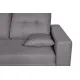 SHAISELONGUE CAMA C/ARCÓN SALEM TAP.MALMO 90 GRIS