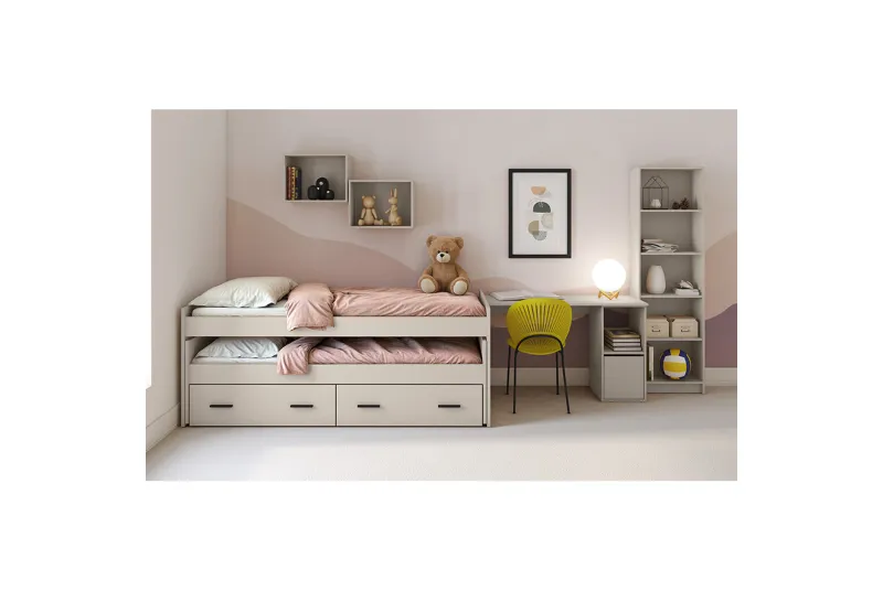 DORMITORIO JUVENIL AURA AMB.04 BEIG