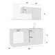EXPORT COMPOSICION 01 COCINA 180CM BLANCO-ANTRACITA