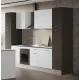 EXPORT COMPOSICION 04  COCINA 320CM -SIN ISLA- BLANCO-ANTRACITA