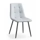 JUEGO DE 6 SILLAS T.TELA P/METAL FENDER GRIS