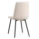 JUEGO DE 6 SILLAS T.TELA P/METAL FENDER BEIG