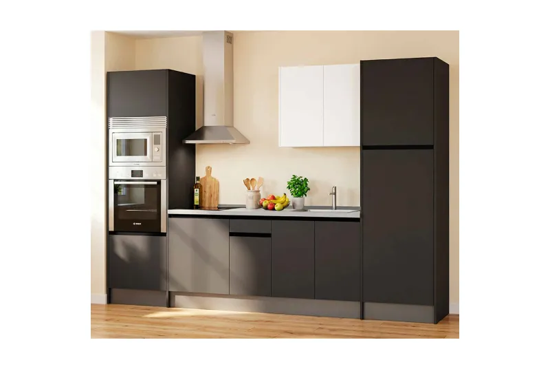 COMPOSICION COCINA 308CM. VINCI TOOP ANTRACITA TECH