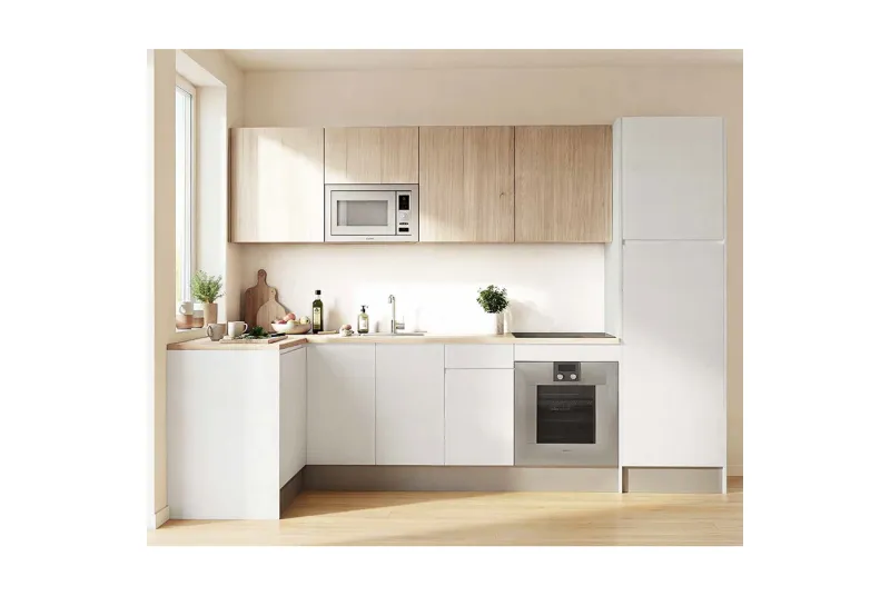 COMPOSICION COCINA 310X124CM. VINCI TOOP BLANCO TITANIO