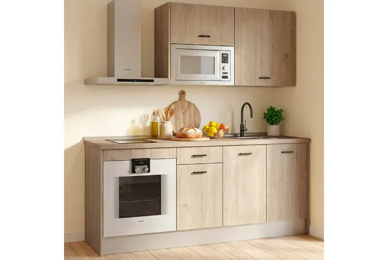 COMPOSICION COCINA 184CM. VINCI ROBLE AURORA