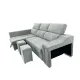 SHAISELONGUE CAMA IZDA. CARLA GRIS