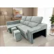 SHAISELONGUE CAMA IZDA. CARLA GRIS