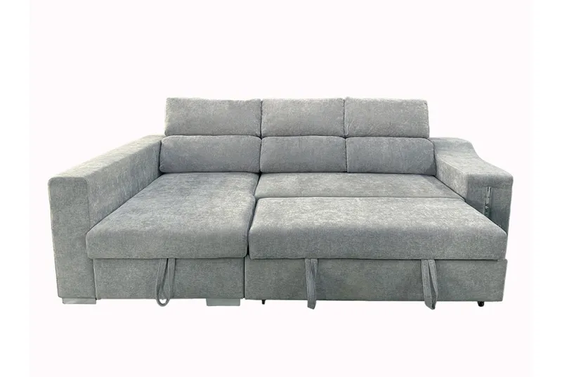 SHAISELONGUE CAMA IZDA. CARLA GRIS