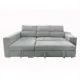 SHAISELONGUE CAMA IZDA. CARLA GRIS