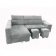 SHAISELONGUE CAMA IZDA. CARLA GRIS