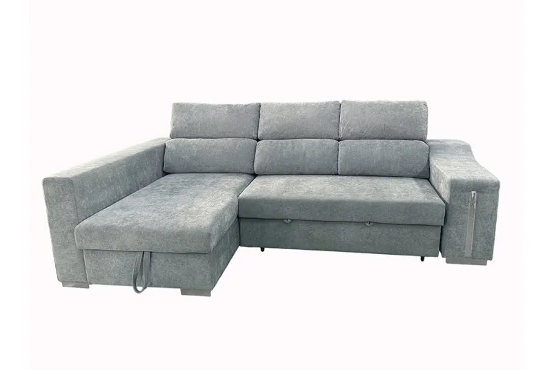 SHAISELONGUE CAMA IZDA. CARLA GRIS