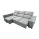 SHAISELONGUE CAMA XL IZDA. MENUA GRIS