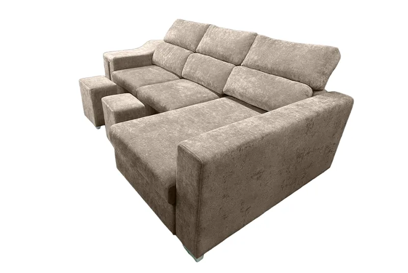 SHAISELONGUE CAMA XL DCHA. MENUA BEIG