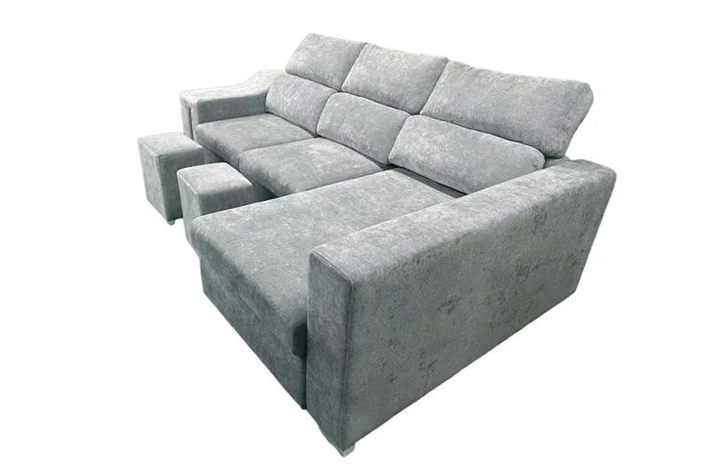 SHAISELONGUE CAMA XL DCHA. MENUA GRIS