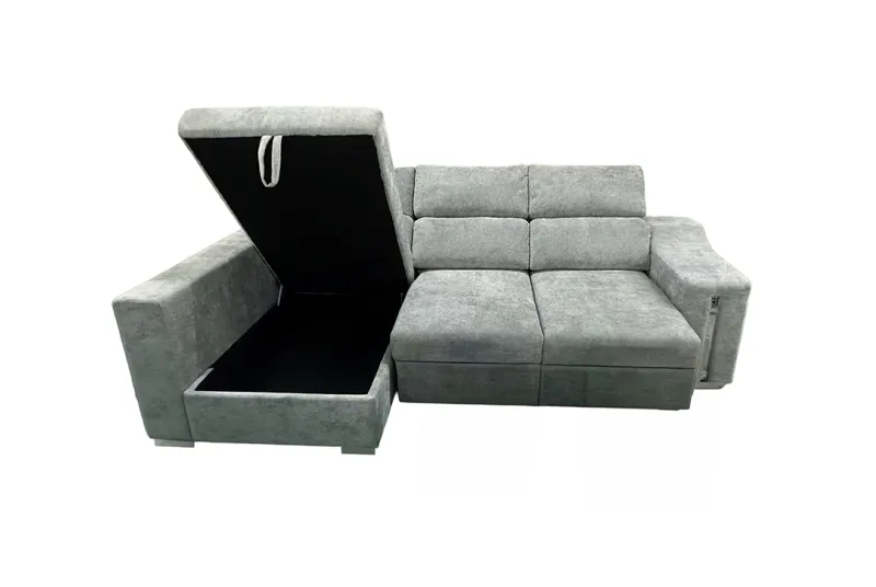 SHAISELONGUE CAMA XL IZDA. MENUA GRIS