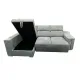 SHAISELONGUE CAMA XL IZDA. MENUA GRIS