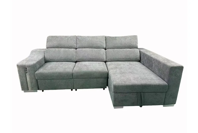 SHAISELONGUE CAMA XL DCHA. MENUA GRIS