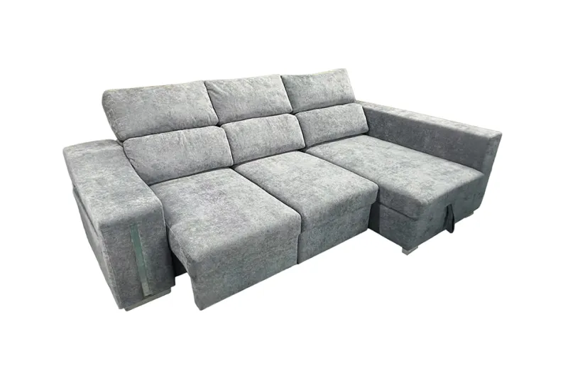 SHAISELONGUE CAMA XL DCHA. MENUA GRIS