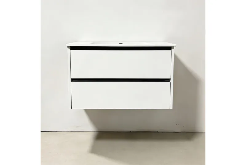 MUEBLE BAÑO 2C-80CM FUSION FAMILY TECH BLANCO BRILLO (lavabo no incluido)