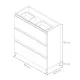 MUEBLE BAÑO 3C-60CM FUSION FAMILY TECH BLANCO BRILLO (lavabo no incluido)