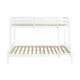 LITERA MADERA CAMA INFERIOR 135CM VICTORIA BLANCA
