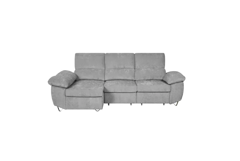 SHAISELONGUE IZDA. CAMA C/ARCÓN ABAD GRIS