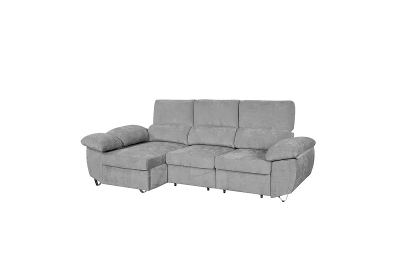 SHAISELONGUE IZDA. CAMA C/ARCÓN ABAD GRIS