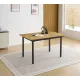 MESA RECTANGULAR EXT.TAPA MDF CAMDEN NEGRO