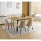 CONJUNTO MESA EXT. CAMDEN + 6 SILLAS MORGAN BEIG