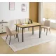 CONJUNTO MESA EXT. CAMDEN + 4 SILLAS MORGAN BEIG