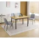 CONJUNTO MESA EXT. CAMDEN + 4 SILLAS MORGAN GRIS