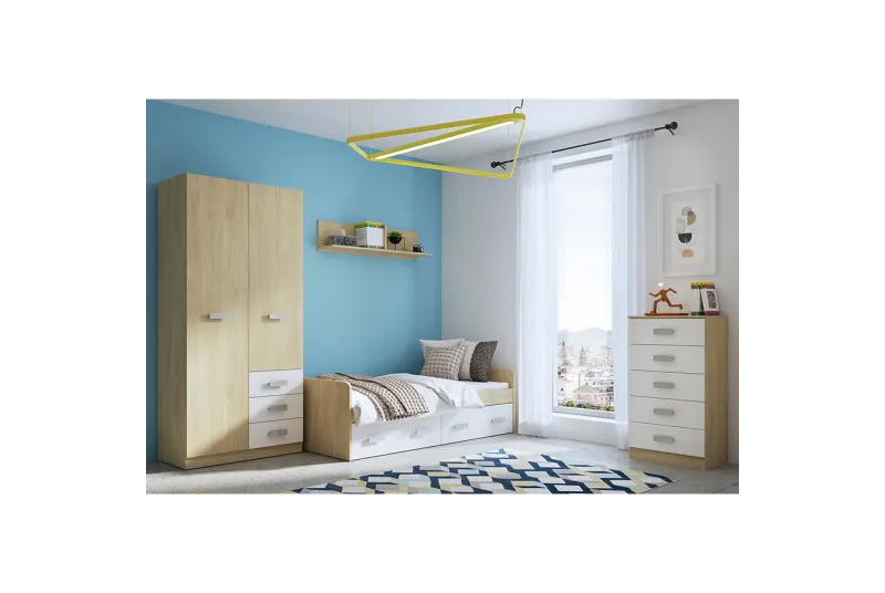DORMITORIO JUVENIL C/ARMARIO DONALD AMB.07