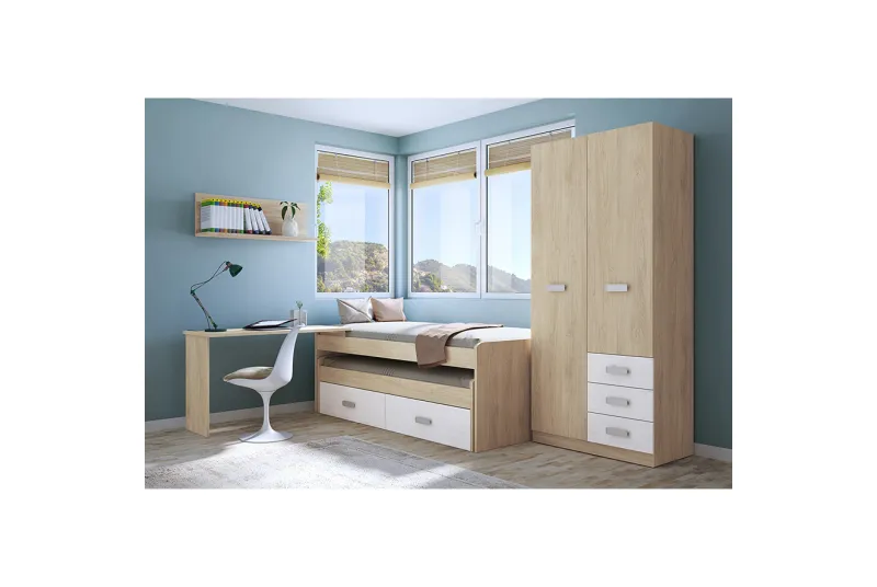 DORMITORIO JUVENIL C/ARMARIO DONALD AMB.13