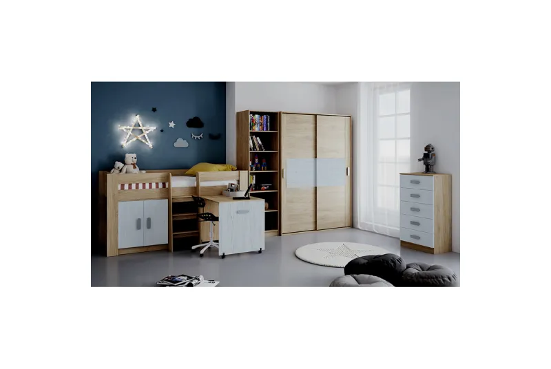 DORMITORIO JUVENIL C/ARMARIO DONALD AMB.17