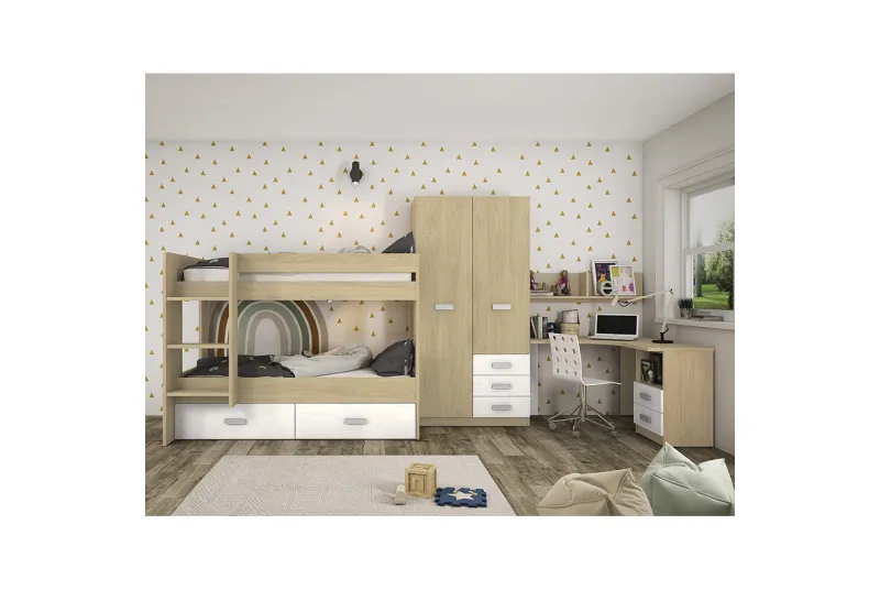 DORMITORIO JUVENIL C/ARMARIO DONALD AMB.18