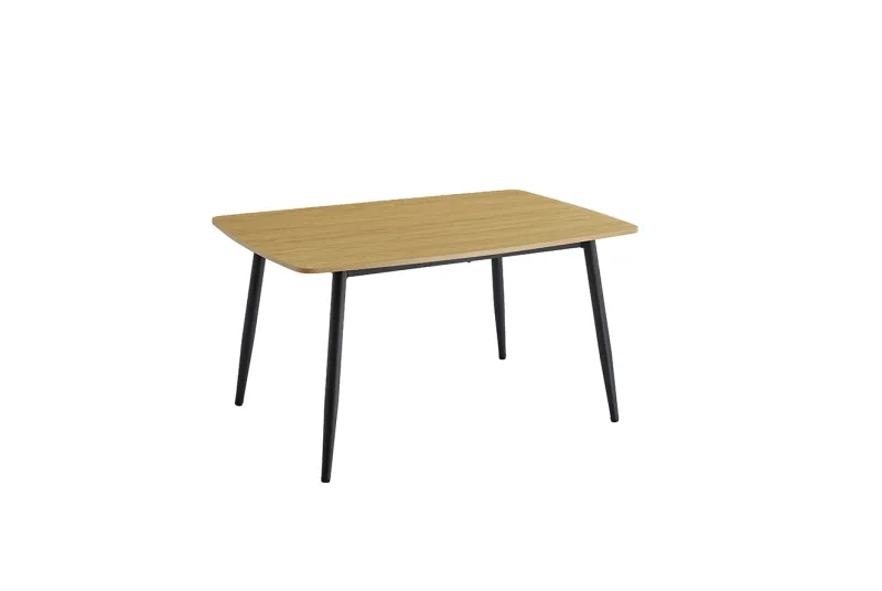 MESA COMEDOR FIJA TAPA MDF HUDSON NEGRO