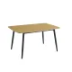 MESA COMEDOR FIJA TAPA MDF HUDSON NEGRO