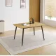 MESA COMEDOR FIJA TAPA MDF HUDSON NEGRO